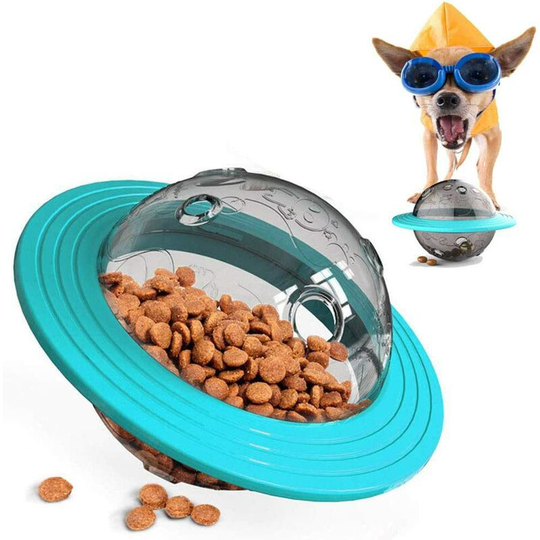 Betterlifegb - Pet Toy Tumbler Interactive, Shake Food Funny Ball Puzzle Ball Dog Auto Power Toy Puppy Bowl Play Feeder, Can Adapt To Increase