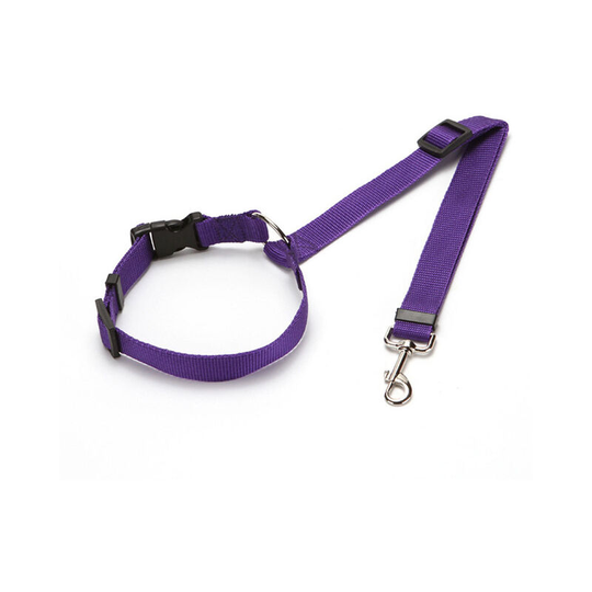 Deckon - Strong Dog Leash with Padded Handle Anti-Pull Rope Elastic Training Leash for Medium and Large Dogs in Heavy Pulling (110CM-150CM,purple)