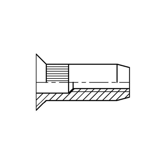 M5 Steel Reduced Head Knurled Rivet Nut (Box-500) - Qualfast