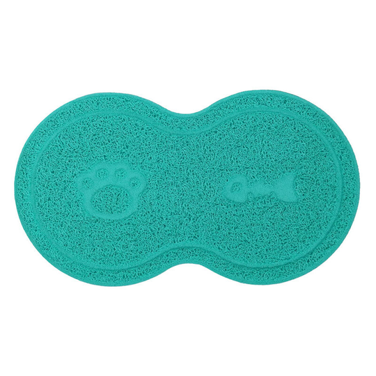 Denuotop - Blankets 8-shaped cat litter mat 46 x 26 cm (yellowish green)