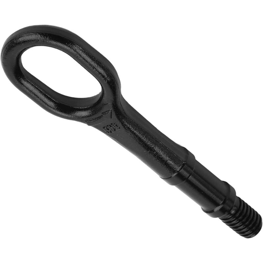 Car Tow Hook, Black Tow Hook 1T0 805 615 A ??Heavy Duty Towing Eye Hook Bumper Trailer Ring Spare Parts for R32 Rabbit EOS CC