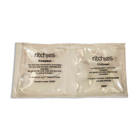 (Treats 5 Litres / 1 Gallon) Ritchies 2 Part Wine & Beer Finings - Homebrew