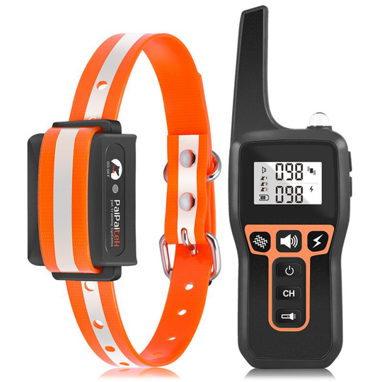 Dog Anti Bark Collar, Vibration Automatic Harmless Training Aid, Rechargeable Electric, for Small Large Dogs-orange