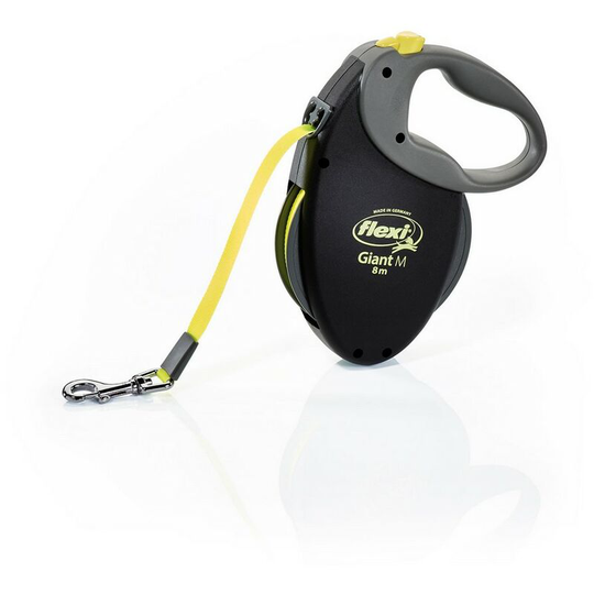 Flexi Giant Neon Medium Retractable Dog Lead (8m) (Neon Yellow) - Neon Yellow