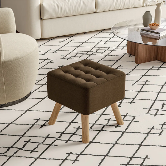 Germain 40Cm Wide Square Footstool Ottoman
