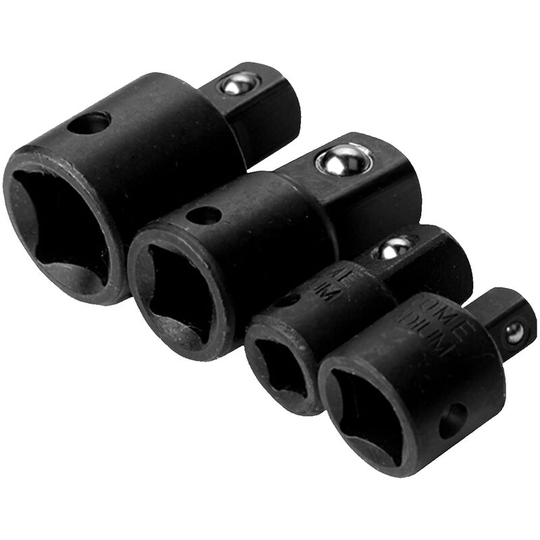 Pcs Impact Socket Adapter Reducer 1/4-Inch 3/8-Inch 1/2-Inch Impact Driver Conversions Steel Power Nut Driver for Power Drill