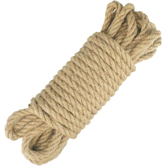 Echoo - Jute Rope Twine Hemp Rope 8mm thick for Decoration, diy Crafts, Gardening