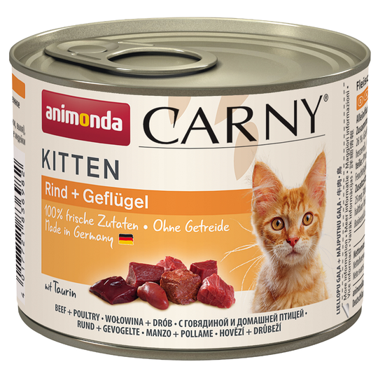 Animonda Carny Kitten 12 x 200g - Beef & Poultry