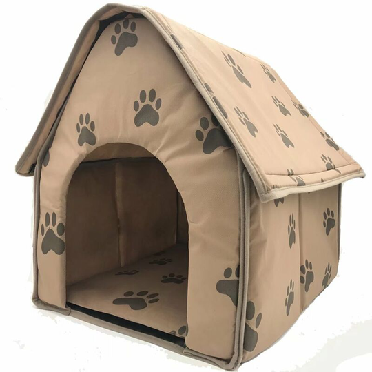 Perle Raregb - Pet Footprint Pet Footprint Pet Foldable Pet Mattress Chenil Chenil Pet Supplies (Brown 47 * 49 * 49 cm)
