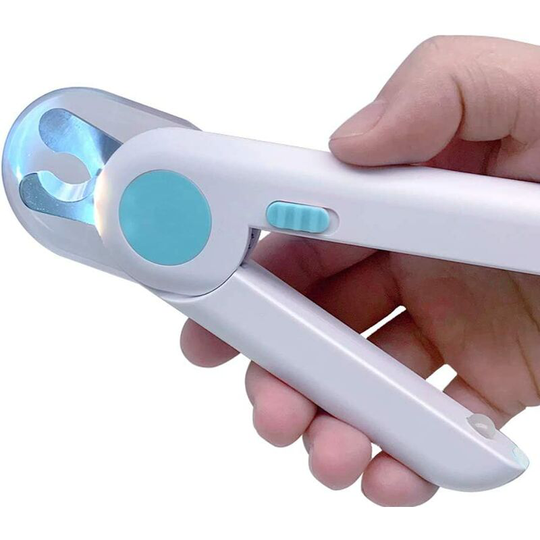 Dog Cat Nail Clipper, Professional Pet Claw Clipper, with LED Lights and Splash Guard, for Small and