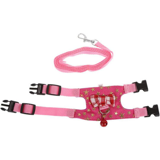 Modou - Hamster Rabbit Harness Leash Set for Guinea Pig Ferret Pet Chest Strap - 1 - Medium