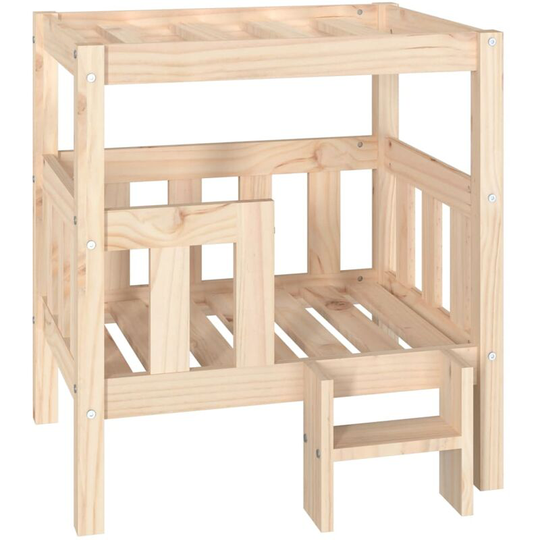 Dog Bed 65.5x43x70 cm Solid Wood Pine Vidaxl Brown