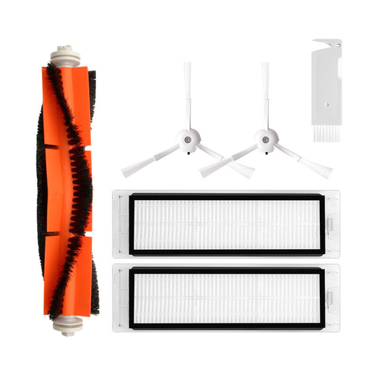 Accessories for Xiaomi Stone S5 Max S6 MaxV S6 Pure T6 Vacuum Cleaner (1 non-removable main brush, 2 filters, 2 side brushes, 1 cleaning brush) - Muff