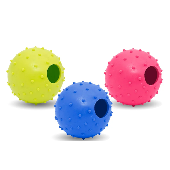 Crufts Anti-Slip Design Dog Play and Treat Ball