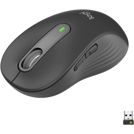 Logitech Signature M650 l Large Wireless Mouse, for Big Hands, Wide Hands, Quiet Clicks, Programmable Side Buttons, Bluetooth, Multi-Device