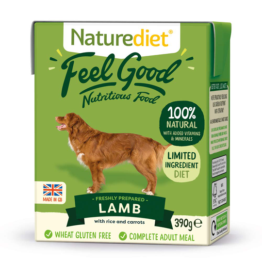 Naturediet Feel Good Adult - Lamb - 18 x 390g