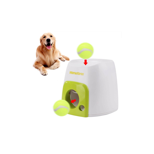Pet Supplies Dog Interactive Training Reward Machine Tennis Ball Toy Feeder