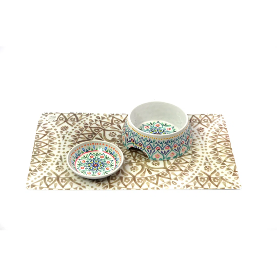 Monique 2 Piece Pet Bowl Set