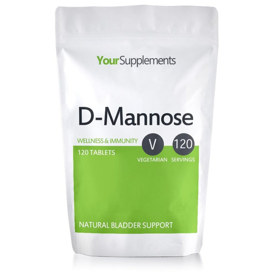 D-Mannose Tablets | 1000mg X 120 | Double Strength | A Natural & Safe Way To Clear Cystitis and UTIs