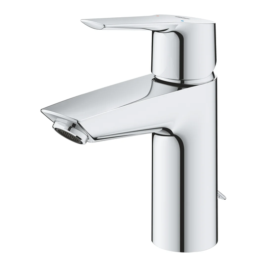 GROHE QUICKFIX Start single-lever basin mixer with retractable chain, S-size, water-saving, chrome. Easy to install. 32277002