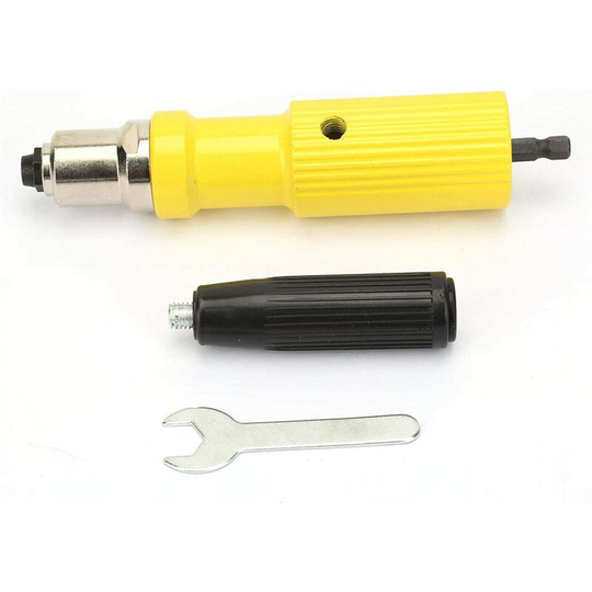 Electric Riveter Nut Gun Adapter Drill Adapter Cordless Riveting Tool Insert Nuts Connector Head