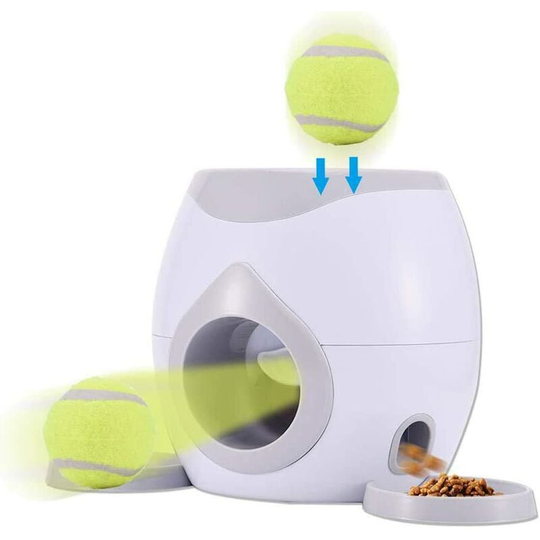 Pet Tennis Ball Launcher Toy, Pet Automatic Feeder Tennis Ball Launcher, Dog Training Machine Toys Dksfjkl