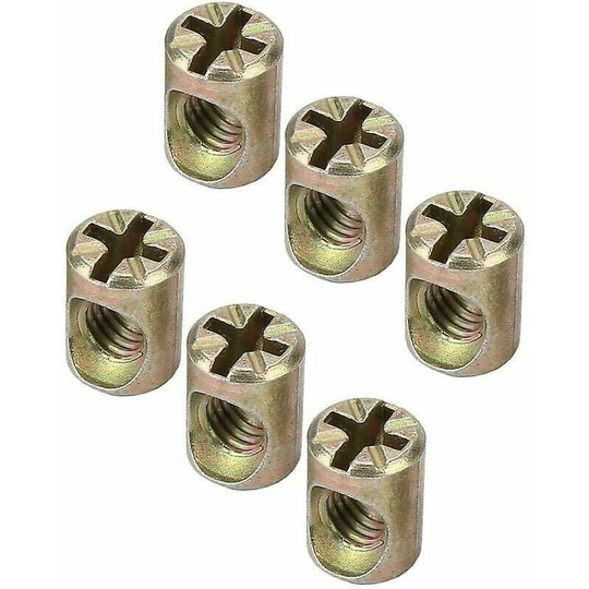 Deckon - 30 M6 nuts for grooves and furniture fixings.
