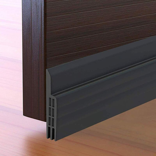 Door Bottom Caulk, 100 x 5cm Door Bottom Adhesive, Soft Silicone Thermal Sound Insulation Sealing Strip Anti Noise Dust Stop Cold Air Anti Mice