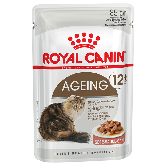 Royal Canin Wet Cat Food Saver Pack 48 x 85g - Ageing +12 in Gravy