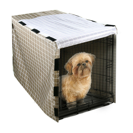 Sun Flowergb - Dog Crate Cover Durable Pet Kennel Cover Universal Fit Wire Dog Crate -24 Inches: 61.6*43.7*48cm - Cover only