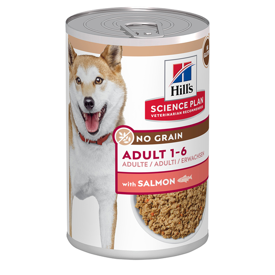 Hill's Science Plan Adult No Grain with Salmon - Saver Pack: 12 x 363g