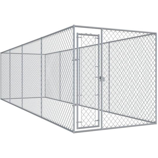 Hommoo - Outdoor Dog Kennel 7.6x1.9x2 m VD06399