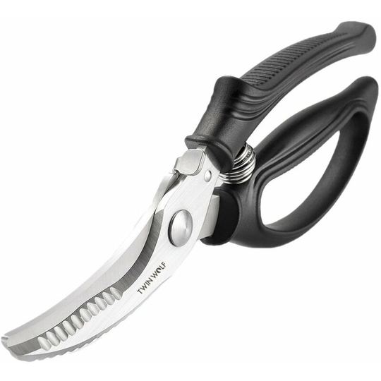 Perle Rare - Kitchen Scissors Heavy Duty Multifunction Meat Scissors Chicken Scissors Poultry Stainless Steel Scissors for Cutting Chickens, Bones,
