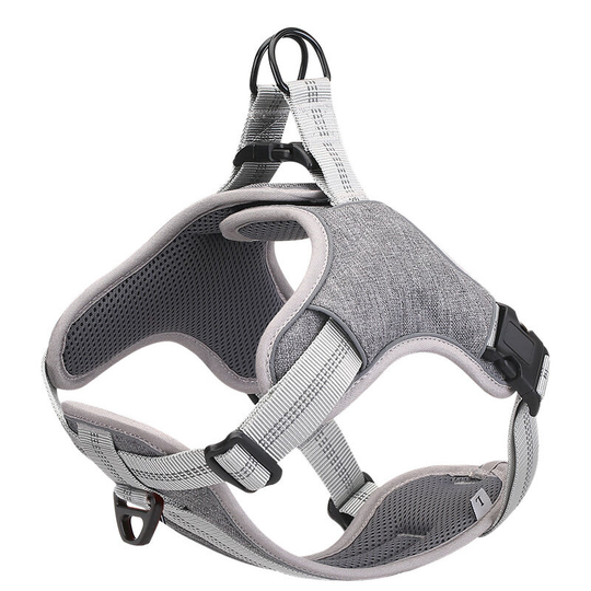 Betterlifegb - No Pull Dog Harness,Medium Gray, Anti Pul True Love Harness,Best Reflective for Outdoor Walking Training, Dog Padded Harness with