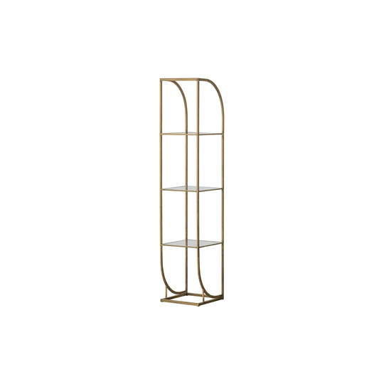 Intense Antique Brass 175cm 3 Shelf Shelving Unit