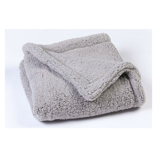 Polar dog cover, soft pet cover, cat blanket, puppy cushion, pet bed (light gray, 120 * 80cm)