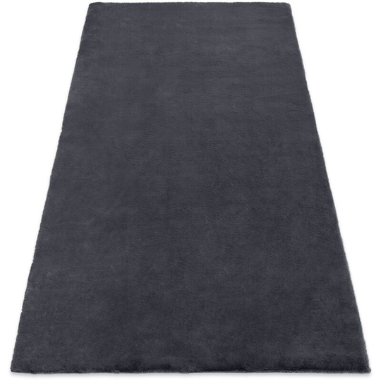 Carpet BUNNY grey IMITATION OF RABBIT FUR gray 140x190 cm
