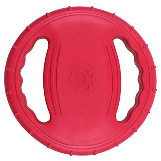Large Dog Rubber Frisbee Red