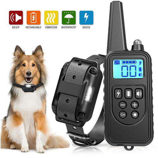 Lifcausal - Dog Training Collar Dog Shock Collar with Remote 800 Meters Range Waterproof Rechargeable 1-99 Vibration No Harm Fast Training Effect for