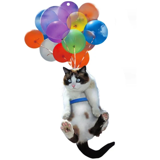 Betterlifegb - Decoration Rearview Mirror Balloon Cat Car Pendant Cat Hanging Ornaments for Interior Rearview Mirror Cat Car Hanging Ornaments for