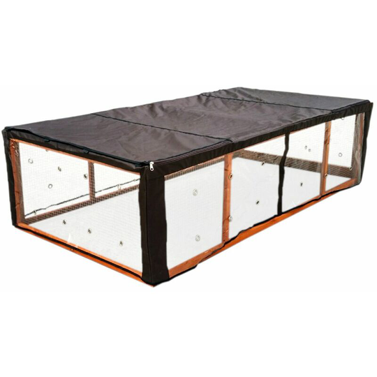 Charles Bentley - Guinea Pig / Pet Enclosed Run Waterproof Cover PET/RUN.02 - Black