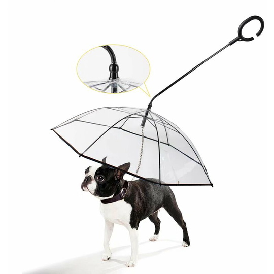 Denuotop - Waterproof Coats Dog Umbrella with Leash - For Outdoor Walks in Snow or Rain
