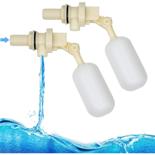 Aougo - pcs 1/2 Inch Float Ball Valve for Waterer 1.27cm Automatic Shut Off Fill Ball Valve for Cattle Waterer Reservoir Float Valves With Waterline