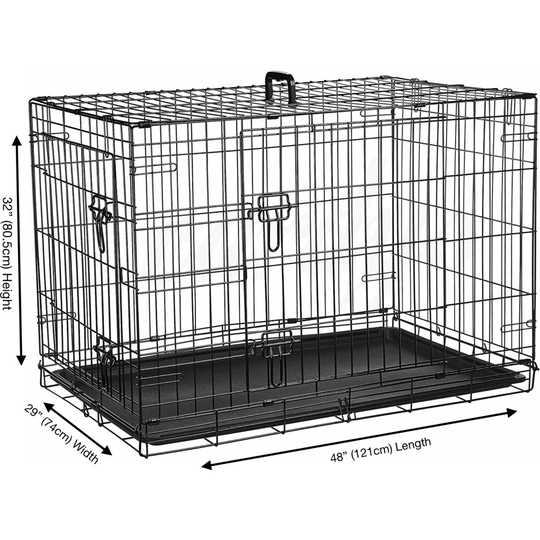 (XX Large 48") Cardy's Dog Crate | Puppy Pet Carrier