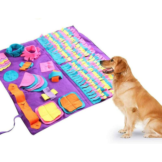 Readcly - Dog Feeding Mat, Dog Nose Work Blanket Non-Slip Pet Activity Mat for Finding Food, Stress Release