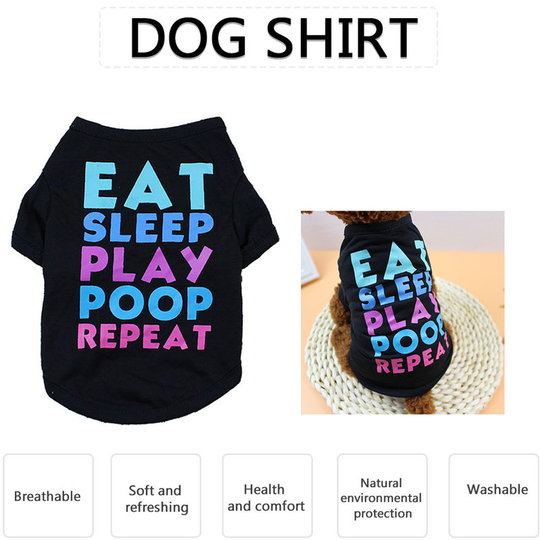 Dog Shirt Dog T-Shirts Dog Spring Summer Clothes Printed Pet Clothing Pet Summer Clothes for Puppy Dogs - xs
