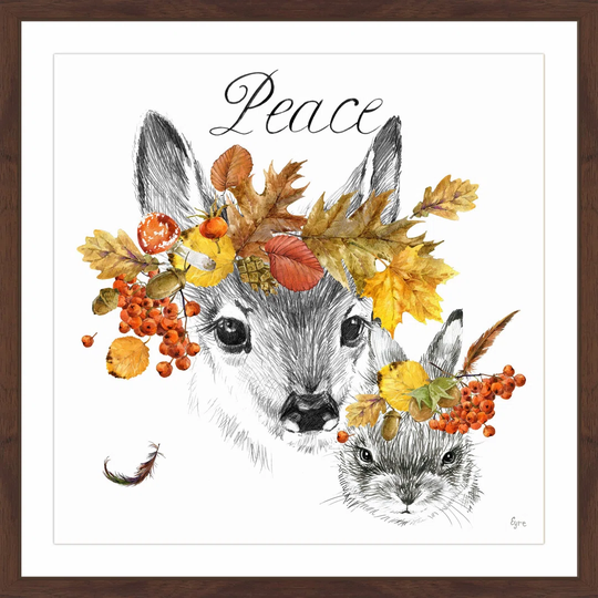 "Peace" Framed Drawing Print