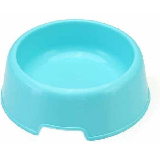 Pet Bowl Cat Rabbit Bowl Feeder Food Water Puppy Bowl Dish Healthy Plastic Bowls Blue