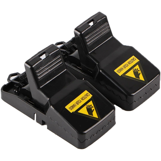 2 pcs Reusable P-lastic S-mart Mouse Trap Quick Kill Mice Traps for Indoor/Outdoor Pet Rodent Voles Hamsters Moles, 2pcs