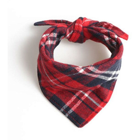 Bandana Dog Pet Handkerchief Triangle Bibs Pet Saliva Towel For Washable Small Medium Large Dogs Cat Pet Red